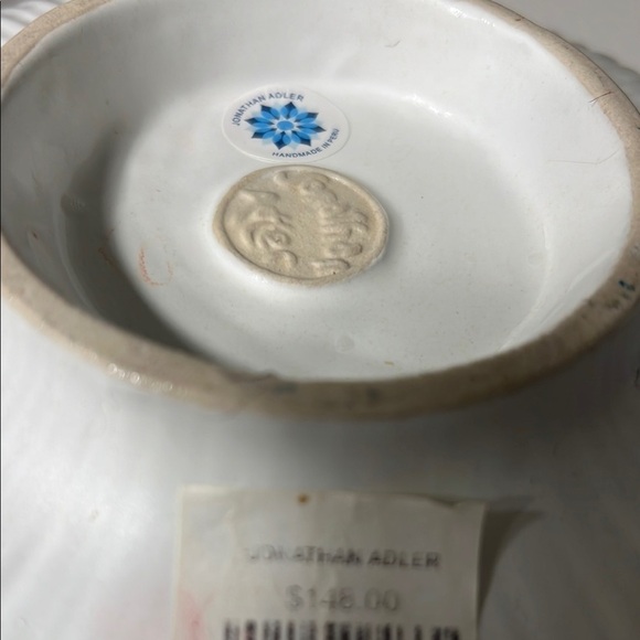 Jonathan Adler white vintage Vitalia bowl . - Picture 3 of 3